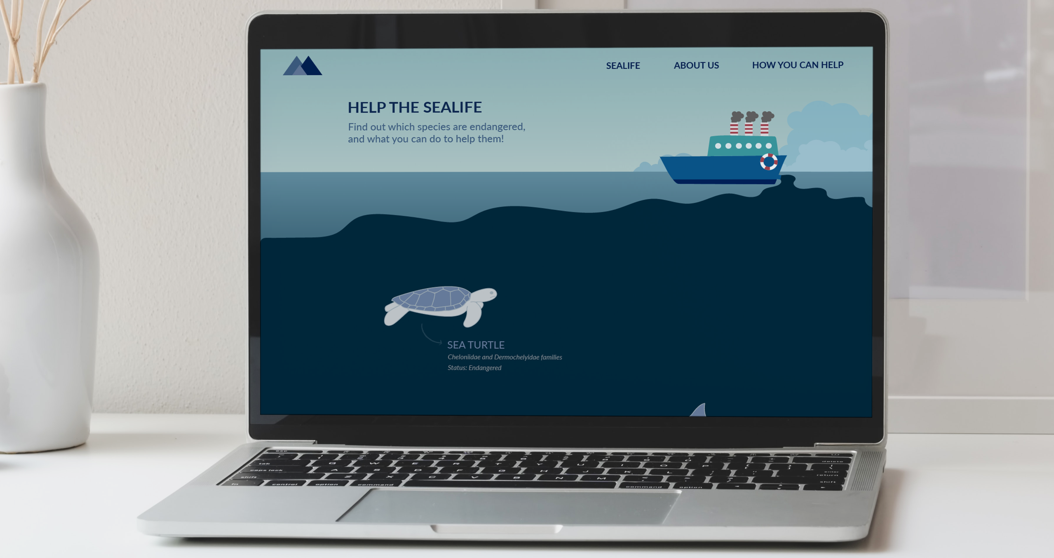 Personal Project Help the Sealife Website